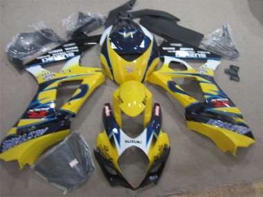 Amarillo Azul Carenado Moto Suzuki GSXR 1000 K7 07-08