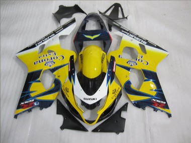 Amarillo Azul Corona Extra Kit Completo Carenado Moto Suzuki GSXR 600 K4 04-05