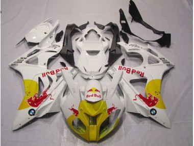 Amarillo Blanco RedBull Carenado Moto BMW S1000RR 09-14