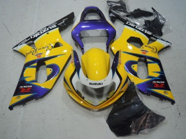 Amarillo Púrpura Carenado Moto Suzuki GSXR 600 K1 K2 K3 01-03