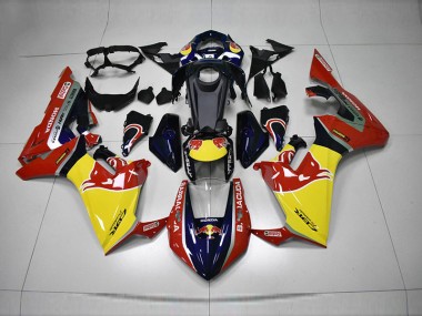 Azul Amarillo Rojo Red Bull Carenado Moto Honda CBR 1000 RR 17-23