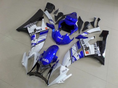 Azul Azul Blanco ENEOS Carenado Moto Yamaha R6 06-07