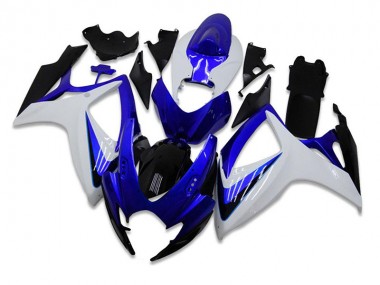 Azul Blanco ABS Kits Carenado Moto Suzuki GSXR 600 / 750 K6 06-07