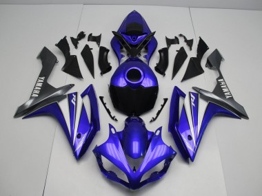 Azul Blanco ABS Kits Carenado Moto Yamaha R1 07-08