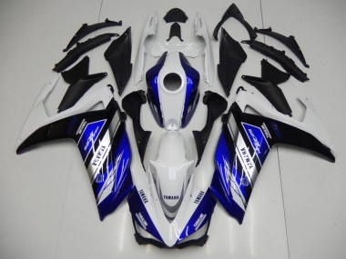 Azul Blanco ABS Kits Carenado Moto Yamaha R3 15-22