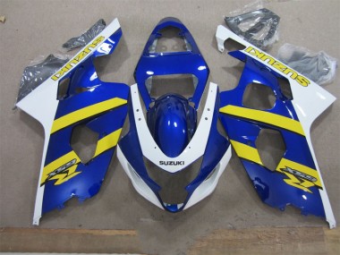 Azul Blanco Amarillo Carenado Moto Suzuki GSXR 600 K4 04-05