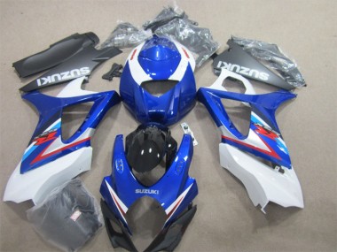 Azul Blanco Carenados Moto Suzuki GSXR 1000 K7 07-08