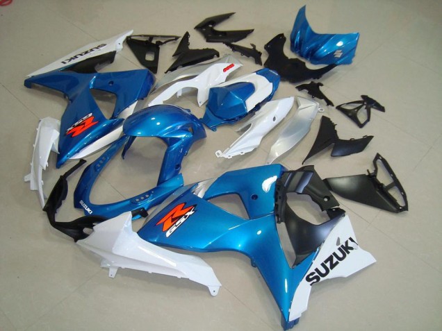 Azul & Blanco Estilo OEM Carenados Moto Suzuki GSXR 1000 K9 09-16