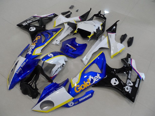 Azul Blanco GoldBet Kits Completo Carenado Moto BMW S1000RR 09-14