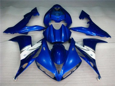 Azul Blanco Inyección Kit Carenado Moto Yamaha R1 04-06