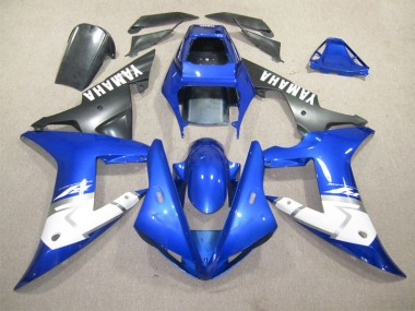 Azul Blanco Inyección Kits Carenado Moto Yamaha R1 02-03