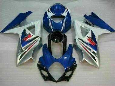 Azul Blanco Kit Carenado ABS Completo Suzuki GSXR 1000 K7 07-08