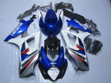 Azul Blanco Kit Carenado Moto Suzuki GSXR 1000 K7 07-08