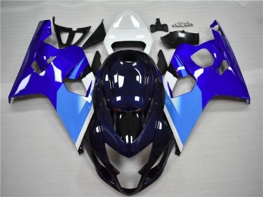 Azul Blanco Kits Completo Carenado Moto ABS Suzuki GSXR 600 / 750 K4 04-05