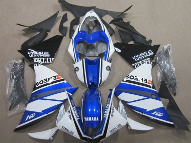 Azul Blanco Kits Completo Carenado Moto ABS Yamaha R1 09-11