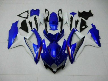 Azul Blanco Kits Completo Carenado Moto Suzuki GSXR 600 / 750 K8 08-10