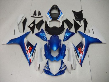 Azul Blanco Moto Plástica Suzuki GSXR 600 / 750 K11 11-21