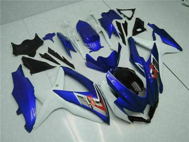 Azul Blanco Moto Plástica Suzuki GSXR 600 / 750 K8 08-10