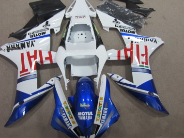 Azul Blanco Motul Fiat Kit Carenado ABS Completo Yamaha R1 02-03