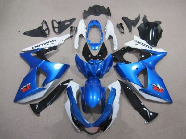 Azul Blanco Plástica Moto Suzuki GSXR 1000 K9 09-16