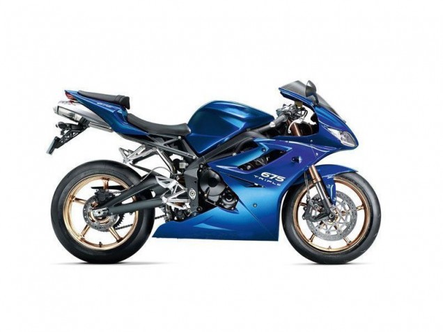 Azul Carenado Moto Triumph Daytona 675 Triple 09-12