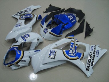 Azul Lucky Strike Carenado Moto Suzuki GSXR 1000 K7 07-08