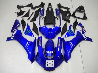 Azul Monster 88 Carenado Moto Yamaha R1 15-19