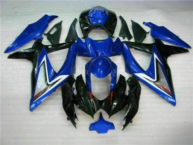 Azul Negro ABS Kits Carenado Moto Suzuki GSXR 600 / 750 K8 08-10