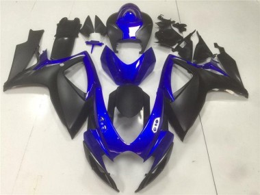 Azul Negro ABS Moto Plástica Suzuki GSXR 600 / 750 K6 06-07