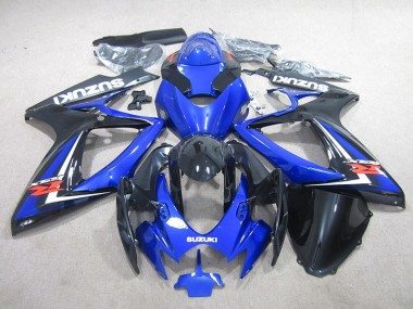 Azul Negro Carenado Moto Suzuki GSXR 750 K6 06-07