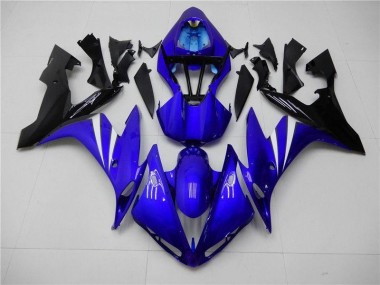 Azul Negro Carenado Moto Yamaha R1 04-06