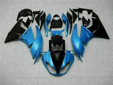 Azul Negro Kit ABS Carenado Motocicleta Kawasaki ZX6R 09-12