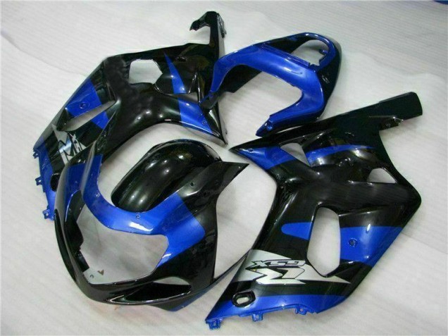 Azul Negro Kits Completo Carenado Moto ABS Suzuki GSXR 600 / 750 K1 K2 K3 01-03