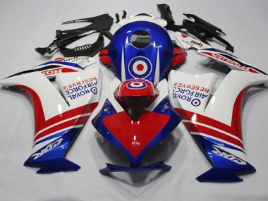 Azul Rojo Royal Air Force Reserves Carenado Moto Honda CBR 1000 RR 12-16