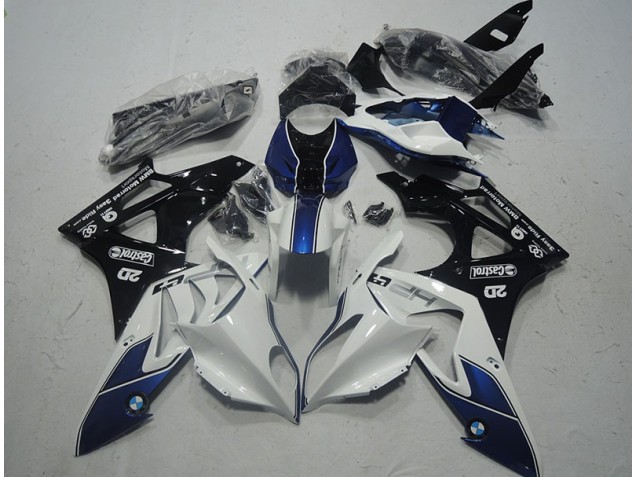 Blanco Azul Carenado & Plástico Moto BMW S1000RR 09-14