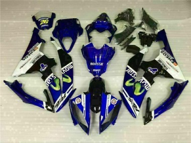 Blanco Azul Kit ABS Carenado Motocicleta Yamaha R6 08-16