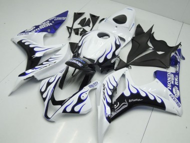 Blanco Azul Llama Carenado Moto Honda CBR 600 RR 07-08