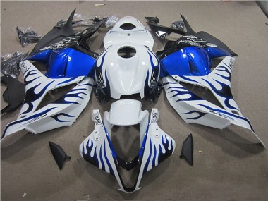 Blanco Azul Llama Carenado Moto Honda CBR 600 RR 09-12