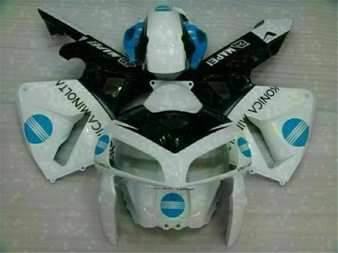 Blanco Azul Moto Plástico Honda CBR 600 RR 05-06