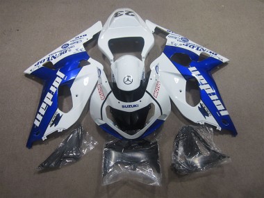 Blanco Azul Motul Carrocería Motocicletas Suzuki GSXR 600 K1 K2 K3 01-03