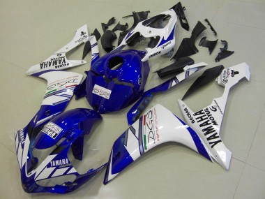 Blanco Azul Tri Colour Carenado Moto Yamaha R1 07-08