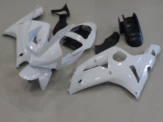 Blanco Carenado Moto Kawasaki ZX6R 03-04