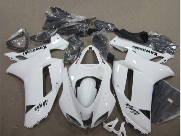 Blanco Carenado Moto Kawasaki ZX6R 07-08