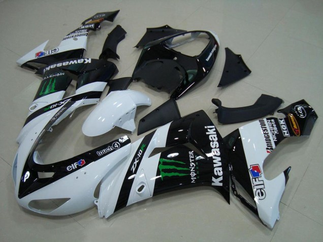 Blanco Monster Carenado Moto Kawasaki ZX10R 06-07