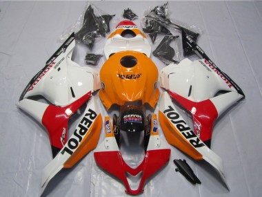 Blanco Naranja Negro Repsol Carenado Moto Honda CBR 600 RR 09-12