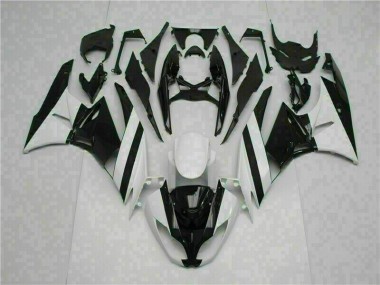 Blanco Negro ABS Moto Plástica Kawasaki ZX6R 09-12