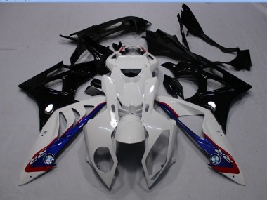 Blanco Negro Azul Carenado Moto BMW S1000RR 09-14