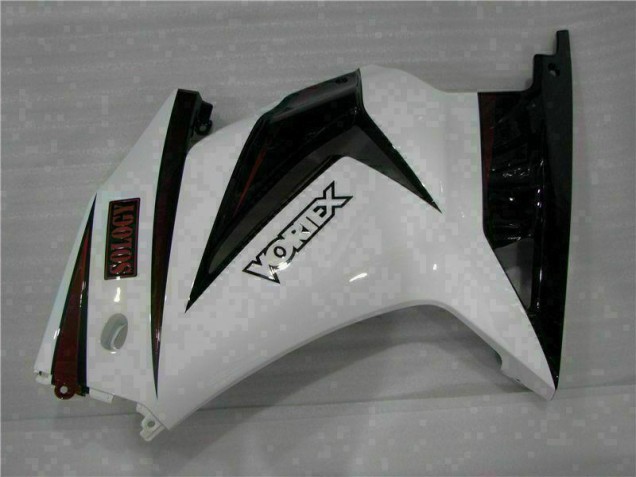 Blanco Negro Carenado Moto Kawasaki EX250 08-12