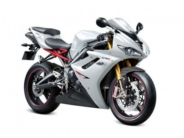 Blanco Negro Carenado Moto Triumph Daytona 675 Triple 06-08