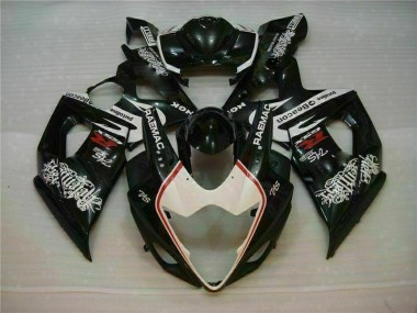 Blanco Negro Kit Carenado Moto Suzuki GSXR 1000 K5 05-06